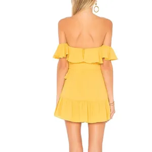 REVOLVE Superdown Jolene Ruffle Wrap Dress Marigold XS NWT thumbnail 2
