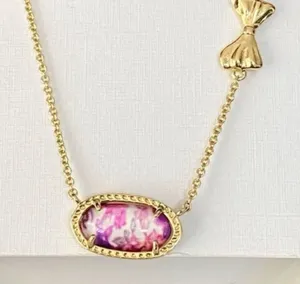 Love Shack Fancy X Kendra Scott Sunny Meadow Ditsy Purple Iris Heirloom Illusion thumbnail 1
