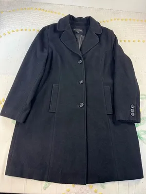 FS Limited Black‎ Wool Blend Pea Coat Mid-Length Jacket Womens 1X F-224 thumbnail 1
