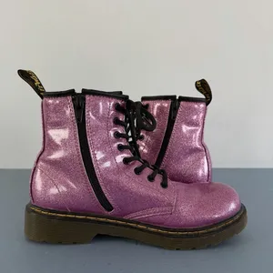 Dr. Martens‎ 1460 8-Eye Pink Glitter Boots Lace Up Combat Shoes thumbnail 5