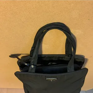 Prada Black Nylon Tessuto Shoulder Bag With Lock & Key thumbnail 6