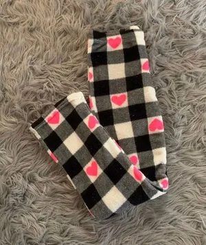 Fuzzy Pajama Pants Black thumbnail 1