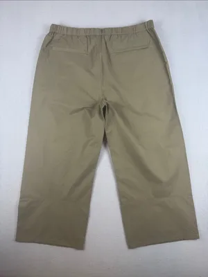 Vince Cotton Blend Parachute utility cropped Pants in olive-Khaki Size: XL thumbnail 4
