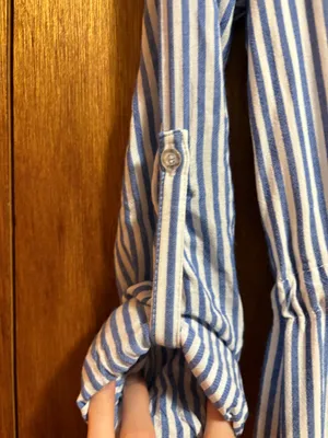 Lulus Lifestyle Blue and White Striped Long Sleeve Shirt Dress thumbnail 7