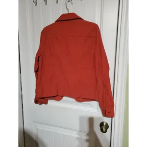 EUC Ladies L.L. Bean Corduroy Burnt Orange Button Down Jacket SIZE XS thumbnail 10