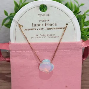 A New Day Gold Opalite Necklace thumbnail 2