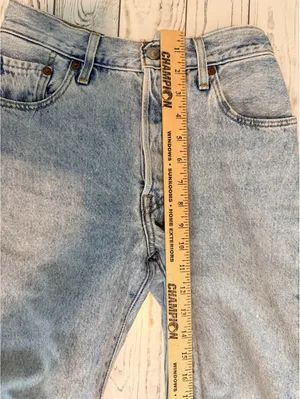 Levi’s Women’s 501 Premium Big E Crop Jeans W25 L26 Montgomery Light Wash thumbnail 13