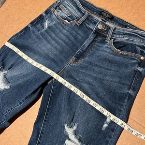 Judy Blue Mid-Rise Straight Leg Distressed Dad Jean, size 28 thumbnail 6