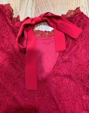 Glory Sunshine Red Lace Dress thumbnail 4