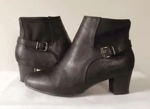 East 5th Rain Black Faux Leather Booties thumbnail 2
