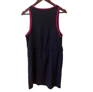 Gap Navy Blue Hot Pink Tank Racerback Dress Lightweight M Relaxed Fit thumbnail 8