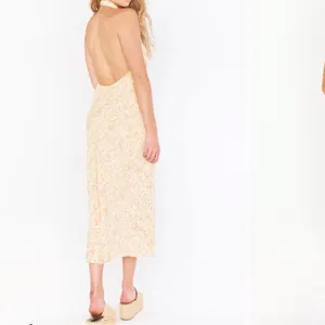 SHOW ME YOUR MUMU Jasmine‎ Halter Midi Dress In Desert Snake Size Large thumbnail 3