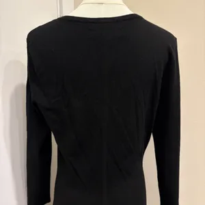 Rag & Bone Black‎ V-Neck Cable Knit Long Sleeve Sweater Dress Small Preppy Twee thumbnail 5