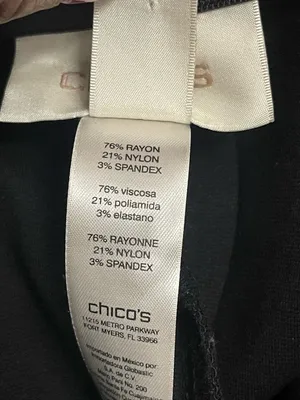Chico's Black Stretch Knit Ankle Pull-On Pants thumbnail 10