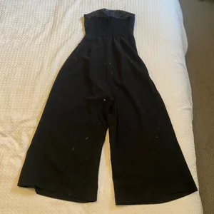 White Fox Black Wide Leg Strapless Jumpsuit thumbnail 6