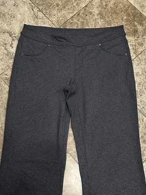Athleta Bettona Classic Pant Heather Gray Flare Leg Mid Rise Medium thumbnail 3