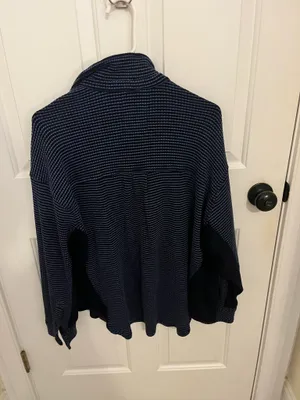 aerie blue button down shirt  thumbnail 3