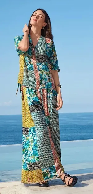Johnny Was Paisley Ravenna Top Size XS thumbnail 1