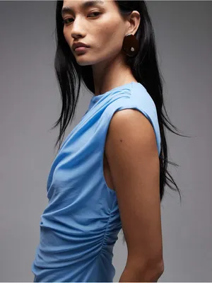 NWT & Other Stories | Draped Midi Dress, Small thumbnail 3