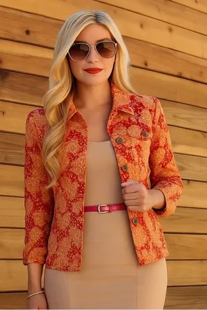 Vintage Coldwater Creek Blazer Linen & Rayon vintage jacket thumbnail 1