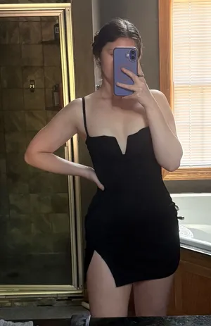 Pretty Little Thing Mini Dress Bodycon Black thumbnail 1