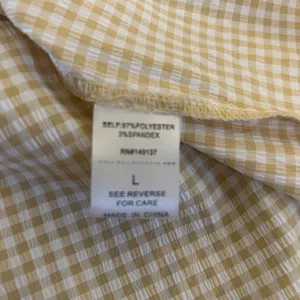 HYFVE‎ Cream Gingham Ruffle Skirt Size Large thumbnail 6