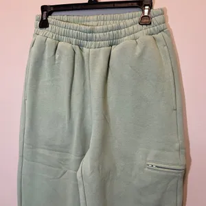 Comfrt Travel Sweatpants Joggers Aloe Mint Green Fleece Women's Small New‎ thumbnail 2