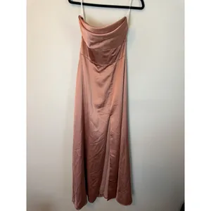 After Six Copper Penny Satin Convertable Gown Size 4 $269 6898 NEW thumbnail 4