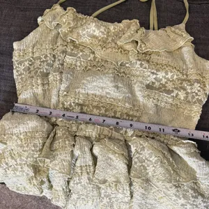 Cider Lace Ruffle Detail Asymmetric Mini Dress thumbnail 7