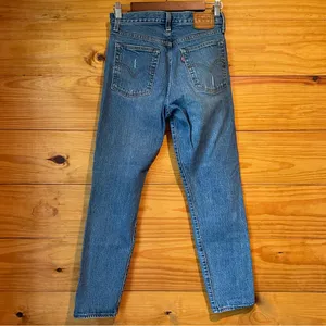 Levi's Wedgie Fit High Rise Distressed Ankle Jeans in Higher Love Medium Wash 26 thumbnail 3