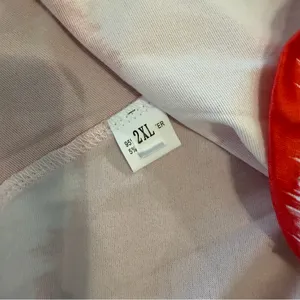 Women's Maxi Orange and White Thin Strap Sundress Size 2XL #260554 thumbnail 5