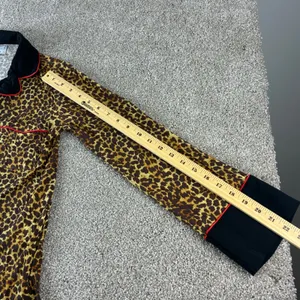 Skivys‎ Femme Leopard Print Pajama Set Womens Small Sleepwear Loungewear thumbnail 5