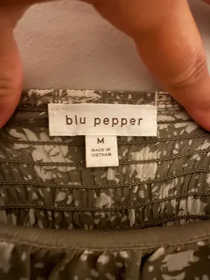 Blu Pepper Green Floral Dress thumbnail 2
