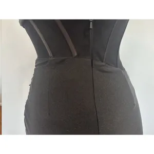 Sherri Hill 55554 Corset Ruched Satin Strapless Prom Dress Sz 0 USED thumbnail 5