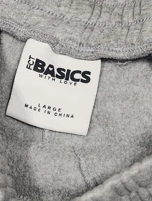 FCT Basics Grey Sweat Shorts Womens Large Elastic Waist Pockets Fleece Lounge thumbnail 9