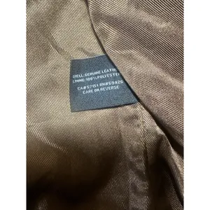 Wilsons Leather Chloe Trucker Jacket Womens Size Medium Retro 90s Biker‎ Brown thumbnail 9