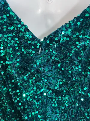 Baltic Born Valdez Sequin Maxi Dress in Topaz thumbnail 4