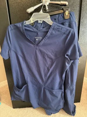 MedCouture navy blue scrub set thumbnail 1