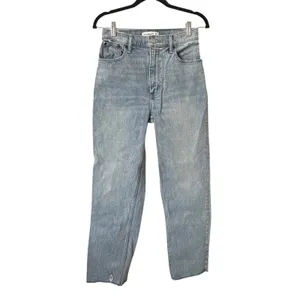 ABERCROMBIE & FITCH Ultra High Rise 90s‎ Straight Denim 26/2R thumbnail 2