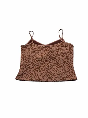 GAP FIT cheetah print cropped workout top thumbnail 4