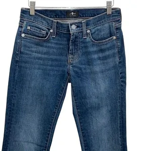 7 for all Mankind ORIGINAL‎ BOOTCUT Denim Jeans Medium Wash Size 26 thumbnail 4
