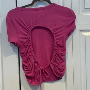 Old Navy Fuchsia Short Sleeve Women's Tee thumbnail 3