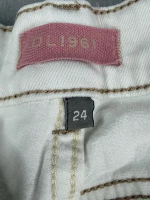 DL1961 Hepburn Cargo Jeans 24 Eggshell White High Rise Wide Leg 33" thumbnail 7