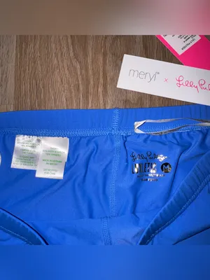 Lilly Pulitzer x Meryl Spring in Your Step UPF 50+ Athletic Shorts NWT $198 -Med thumbnail 3