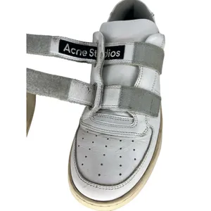 Acne Studios White Face Double Strap Low Top‎ Sneakers thumbnail 8