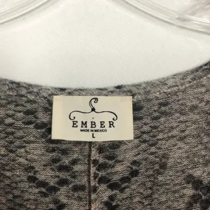 Ember Snake Print V-Neck Dolman Sleeve Top Size L thumbnail 2