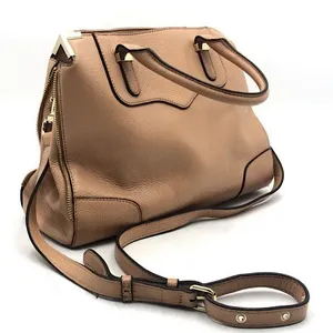 Rebecca Minkoff Peach Tan Pebbled Leather Satchel Bag Purse 🌺🌺 thumbnail 3