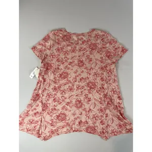 Wonderly Flowy Asymmetrical Hem Floral Top Size L Lightweight NWT thumbnail 8