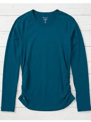 Athleta Fastest Track Running Activewear Long Sleeve Top Size S thumbnail 1