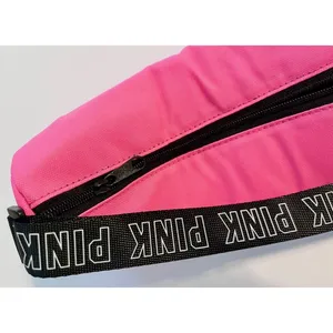 Victorias Secret PINK Yoga Mat Bag‎ Carrier Neon Pink Crossbody Logo Strap thumbnail 4